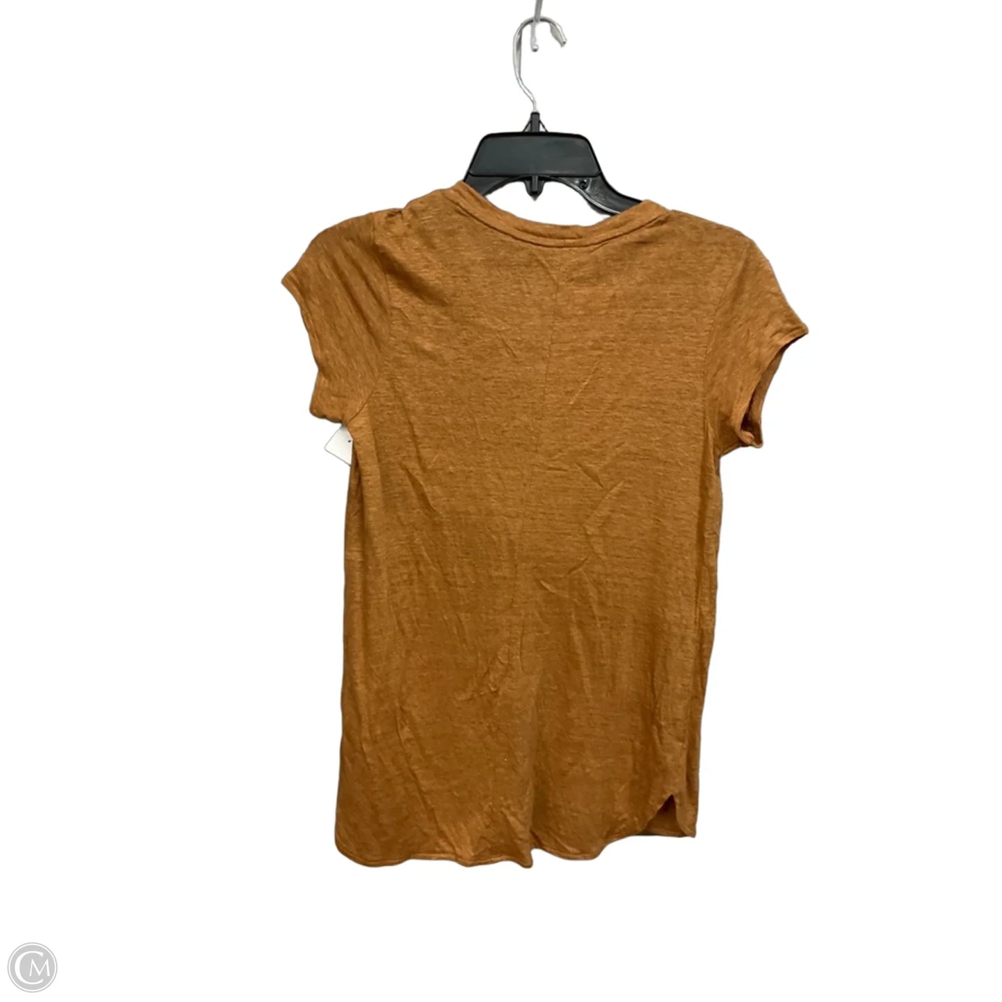 Top Short Sleeve Basic By Tahari In Tan, Size: S