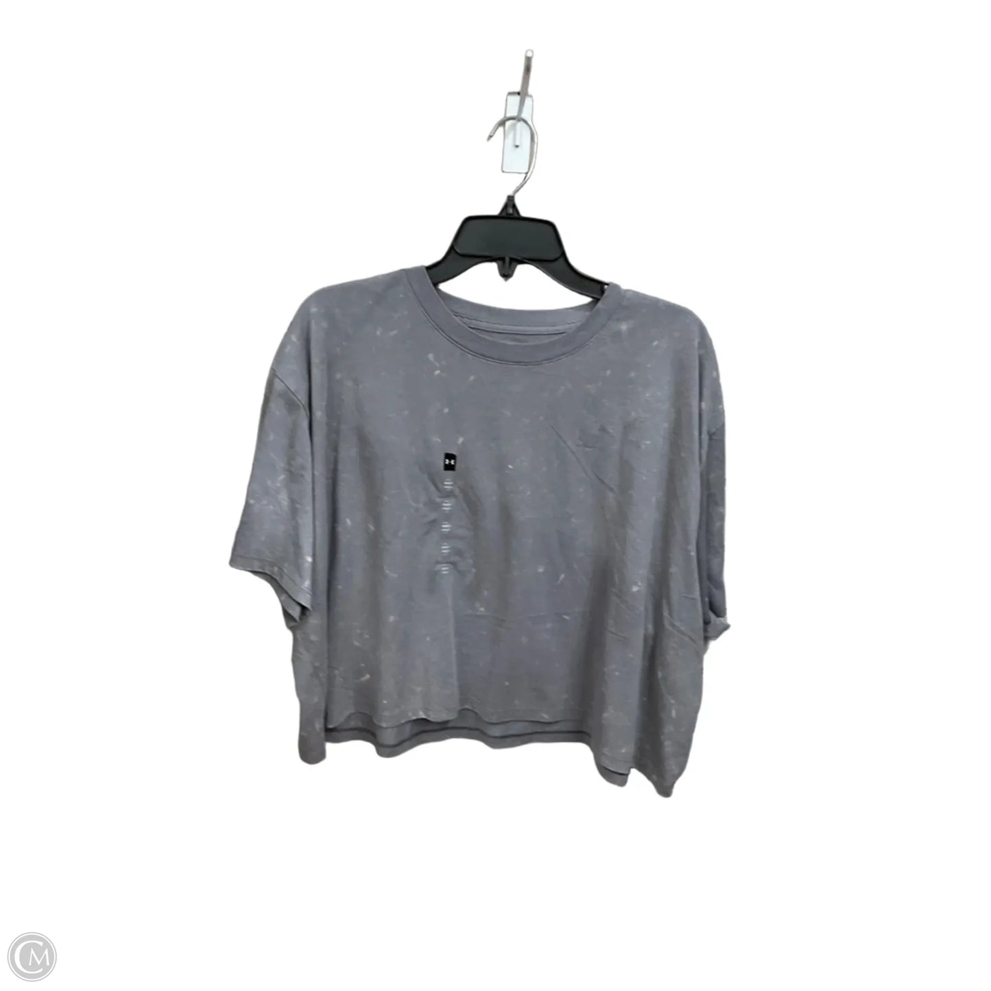 Athletic Top Short Sleeve By Under Armour In Grey, Size: Xl