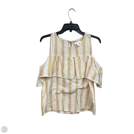 Top Short Sleeve By Lc Lauren Conrad In Striped Pattern, Size: Xs