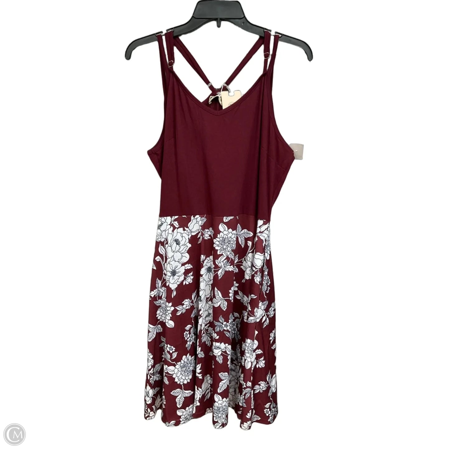 Dress Casual Short By Clothes Mentor In Floral Print, Size: Xl