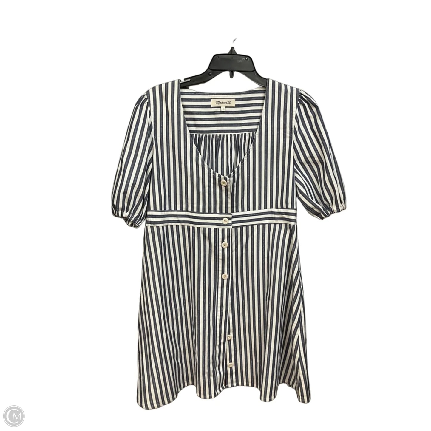 Dress Casual Short By Madewell In Striped Pattern, Size: L