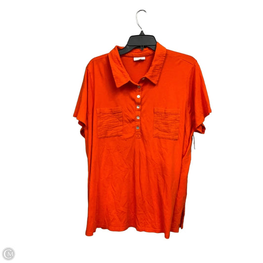 Top Short Sleeve By J. Jill In Orange, Size: 2x