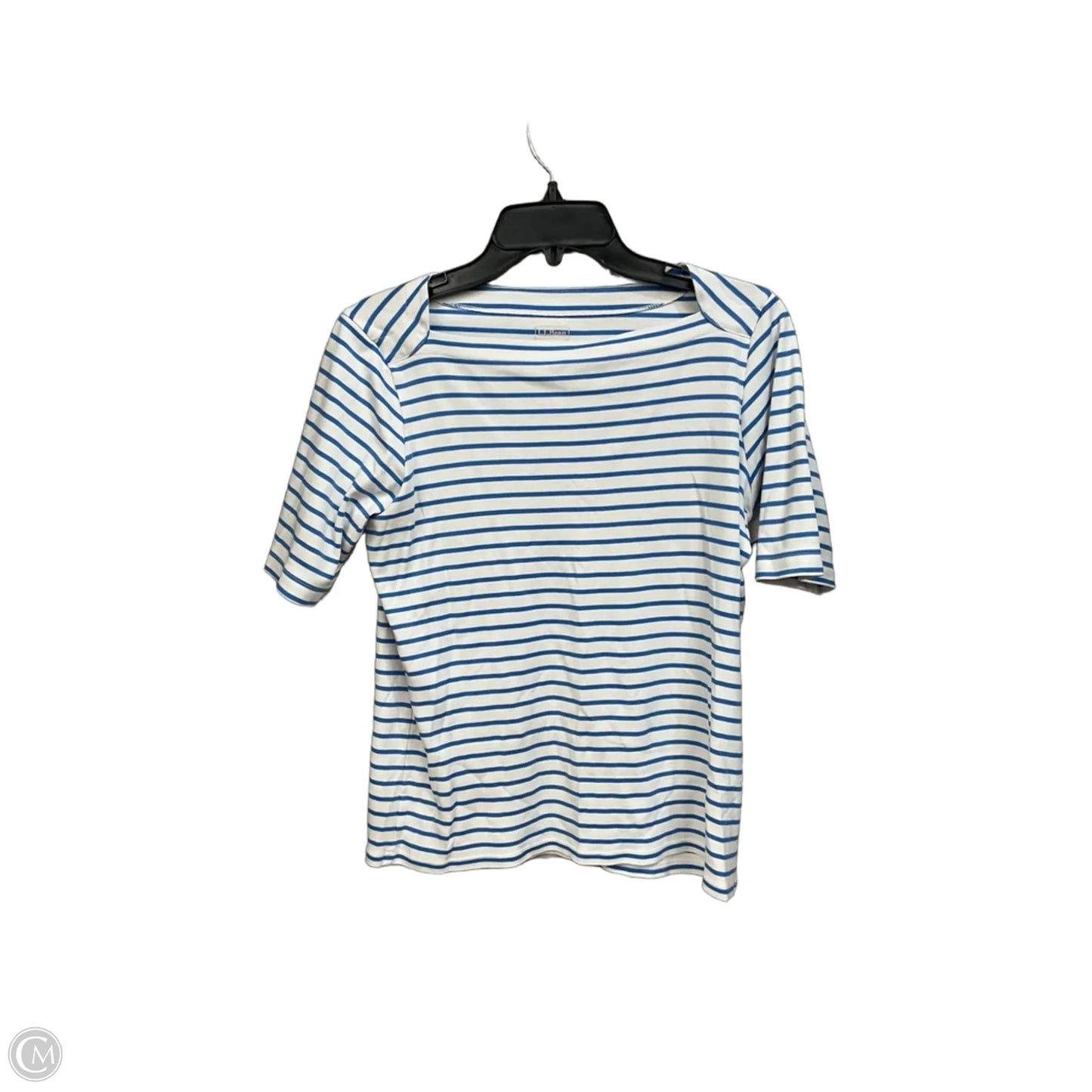 Top Short Sleeve By L.l. Bean In Striped Pattern, Size: S