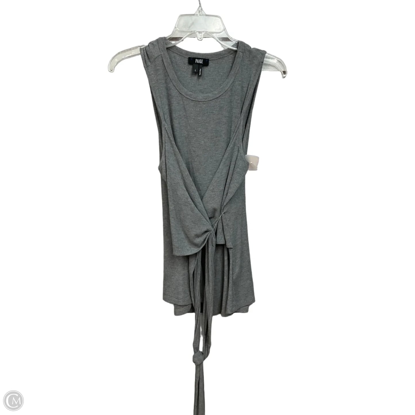 Top Sleeveless By Paige In Grey, Size: L
