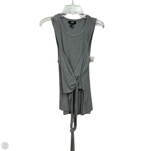 Top Sleeveless By Paige In Grey, Size: L