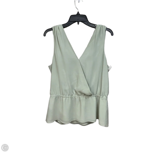 Top Sleeveless By Banana Republic In Green, Size: M