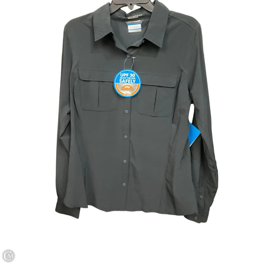 Blouse Long Sleeve By Columbia In Black, Size: L
