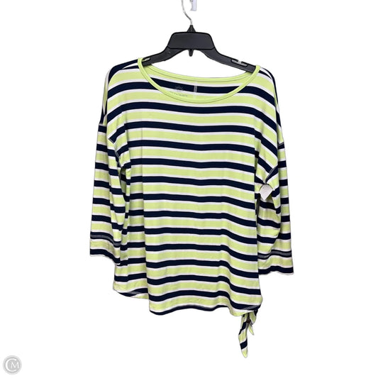 Top Long Sleeve By Talbots In Striped Pattern, Size: Lp
