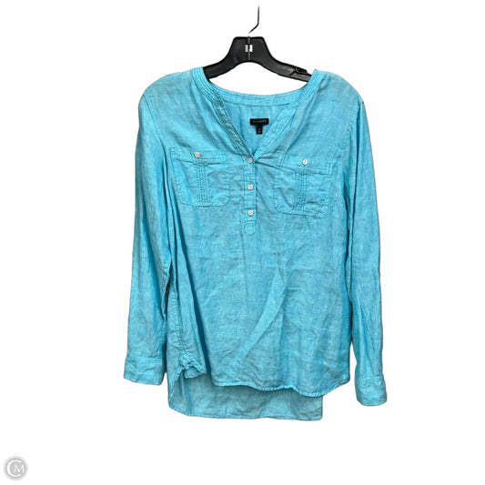 Blouse Long Sleeve By Talbots In Blue, Size: M