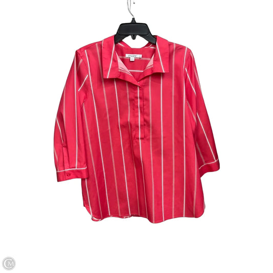 Blouse Long Sleeve By Talbots In Pink, Size: M