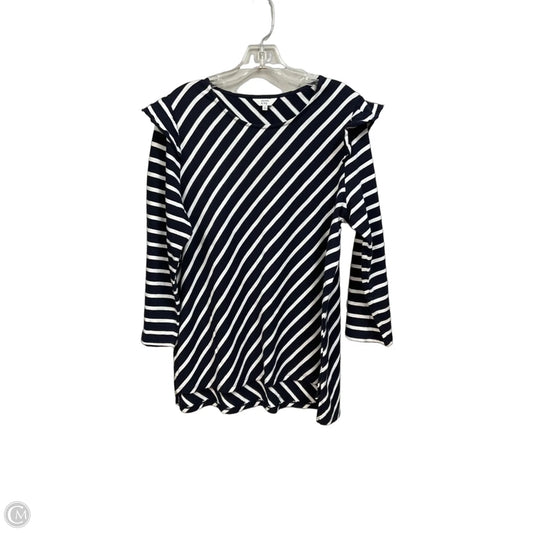 Top Long Sleeve By Crown And Ivy In Striped Pattern, Size: Xl