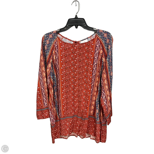 Top Long Sleeve By J. Jill In Multi-colored, Size: L