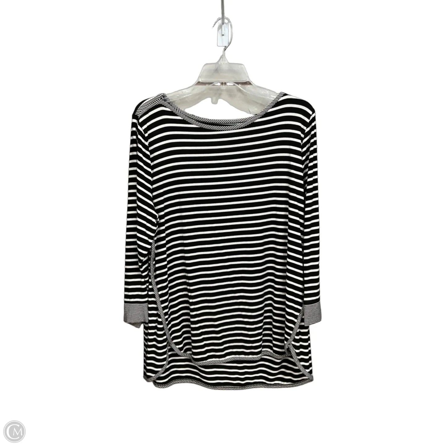 Top Long Sleeve By Talbots In Striped Pattern, Size: Xl