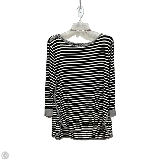 Top Long Sleeve By Talbots In Striped Pattern, Size: Xl
