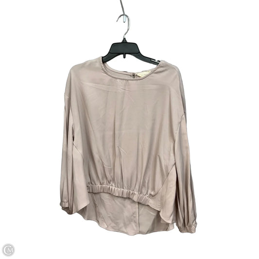 Blouse Long Sleeve By Melloday In Mauve, Size: L