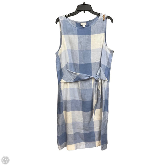 Dress Casual Midi By J. Jill In Plaid Pattern, Size: L