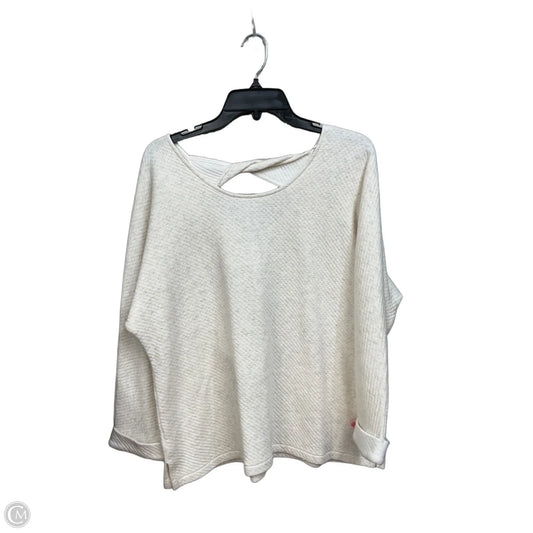 Top Long Sleeve By Talbots In Cream, Size: Xl