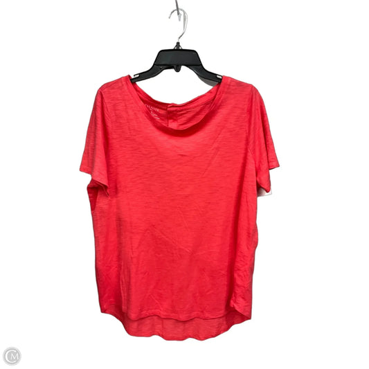 Top Short Sleeve By Talbots In Red, Size: 1x