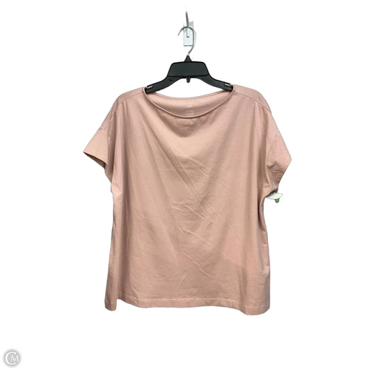 Top Short Sleeve Basic By J. Jill In Pink, Size: Xl