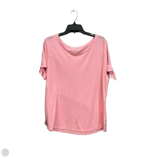 Top Short Sleeve By Talbots In Pink, Size: 1x