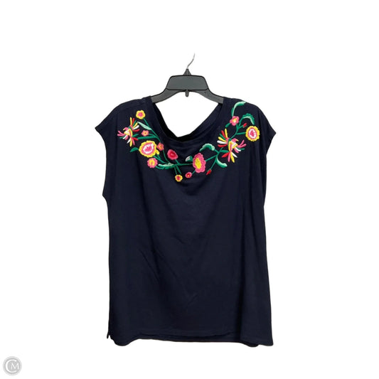 Top Short Sleeve By Talbots In Floral Print, Size: 1x