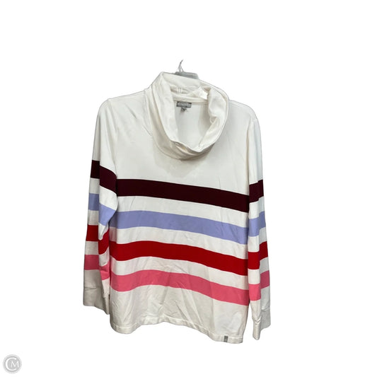 Top Long Sleeve By Talbots In Striped Pattern, Size: M
