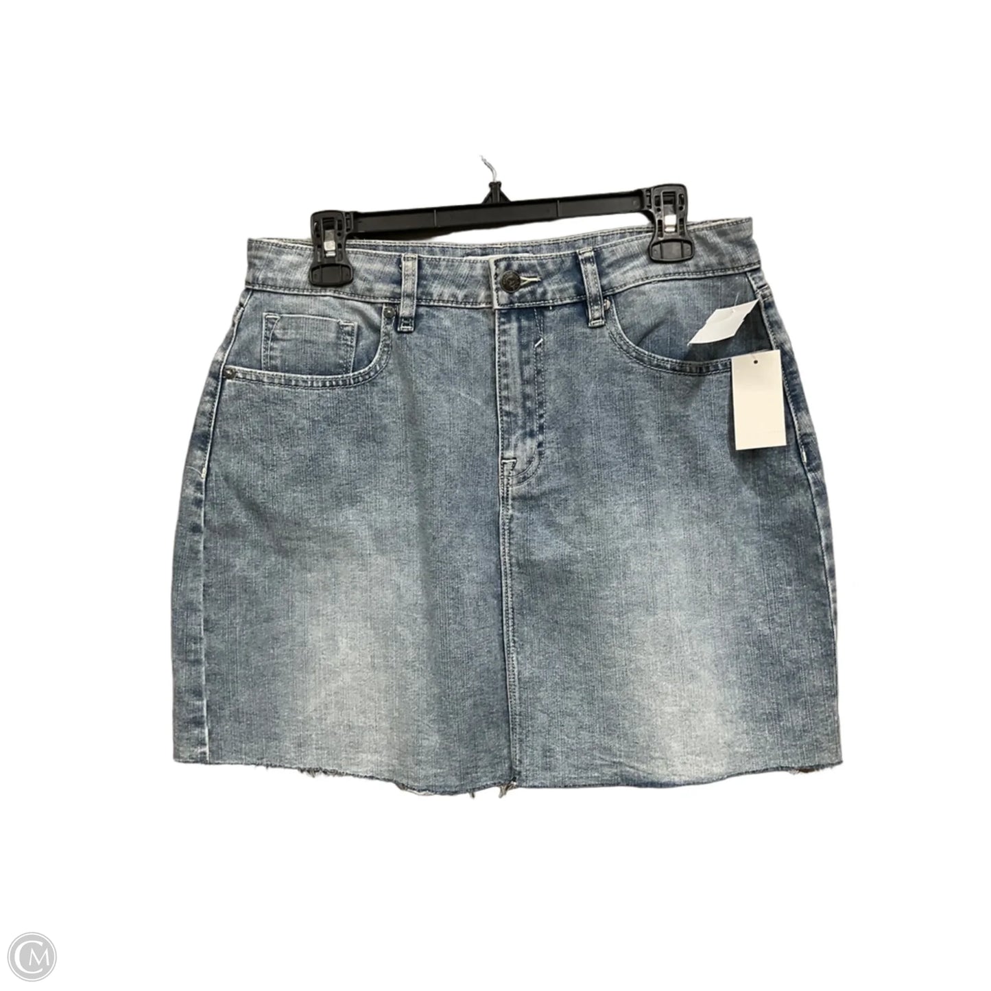Skirt Mini & Short By Vigoss In Blue Denim, Size: 8