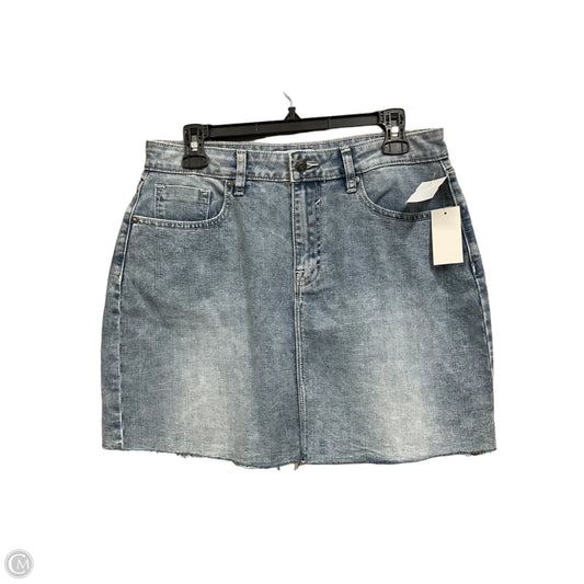 Skirt Mini & Short By Vigoss In Blue Denim, Size: 8