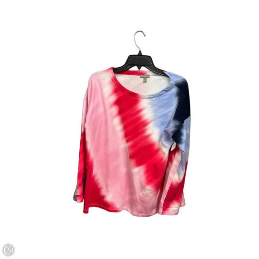 Top Long Sleeve By Talbots In Tie Dye Print, Size: Lp