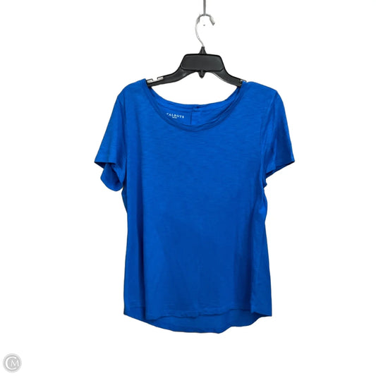 Top Short Sleeve Basic By Talbots In Blue, Size: Lp
