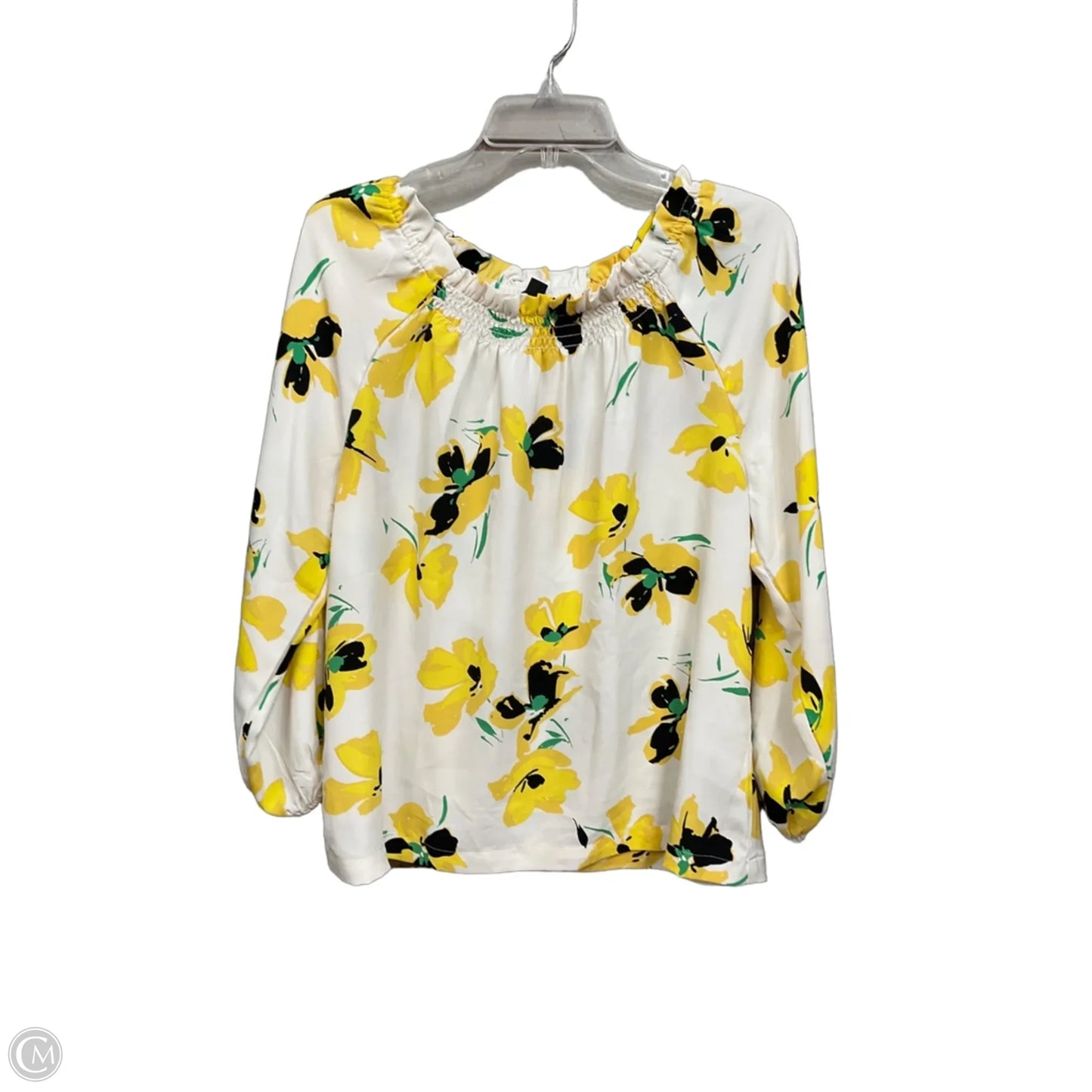 Top Long Sleeve By Ann Taylor In Floral Print, Size: M