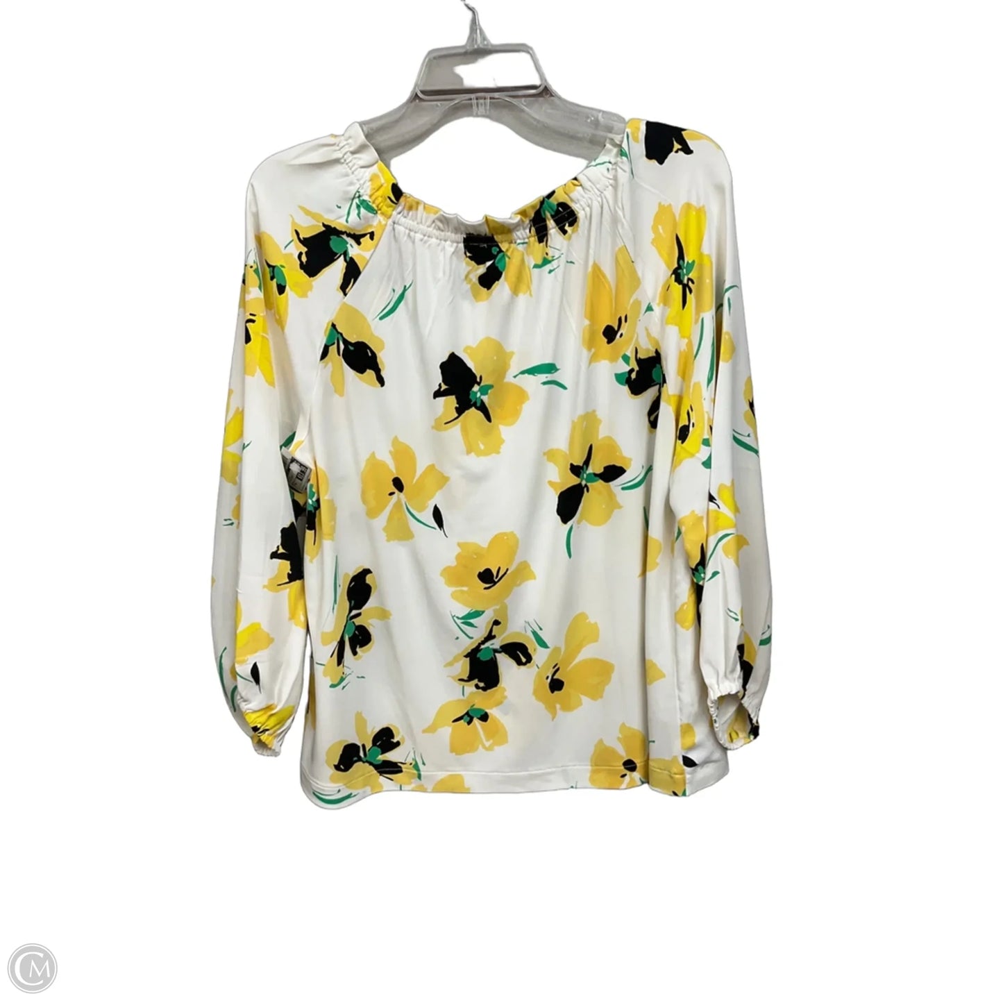 Top Long Sleeve By Ann Taylor In Floral Print, Size: M