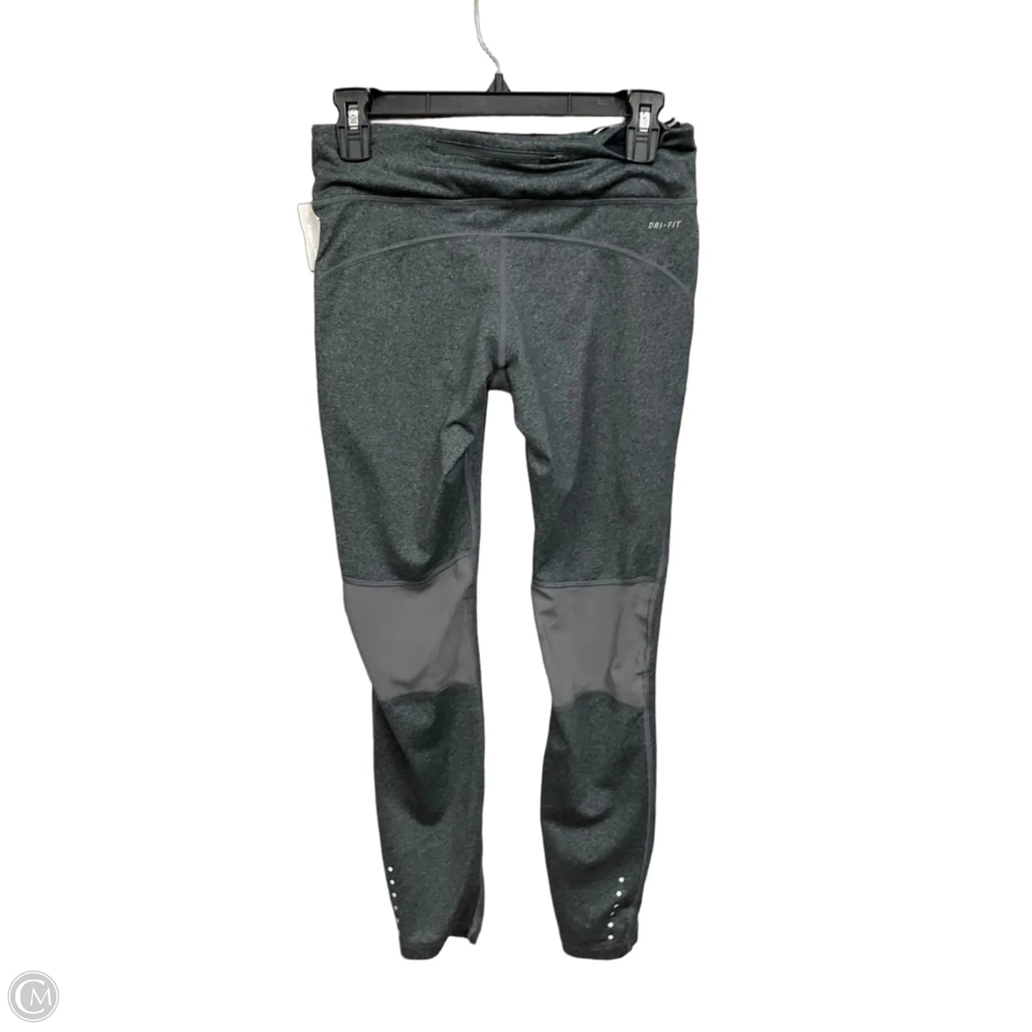 Athletic Leggings By Nike Apparel In Grey, Size: M