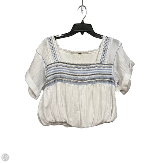 Top Short Sleeve By Free People In White, Size: S