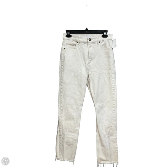 Jeans Straight By Loft In White, Size: 2