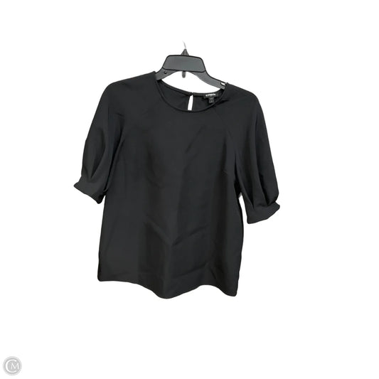 Top Short Sleeve By Express In Black, Size: S