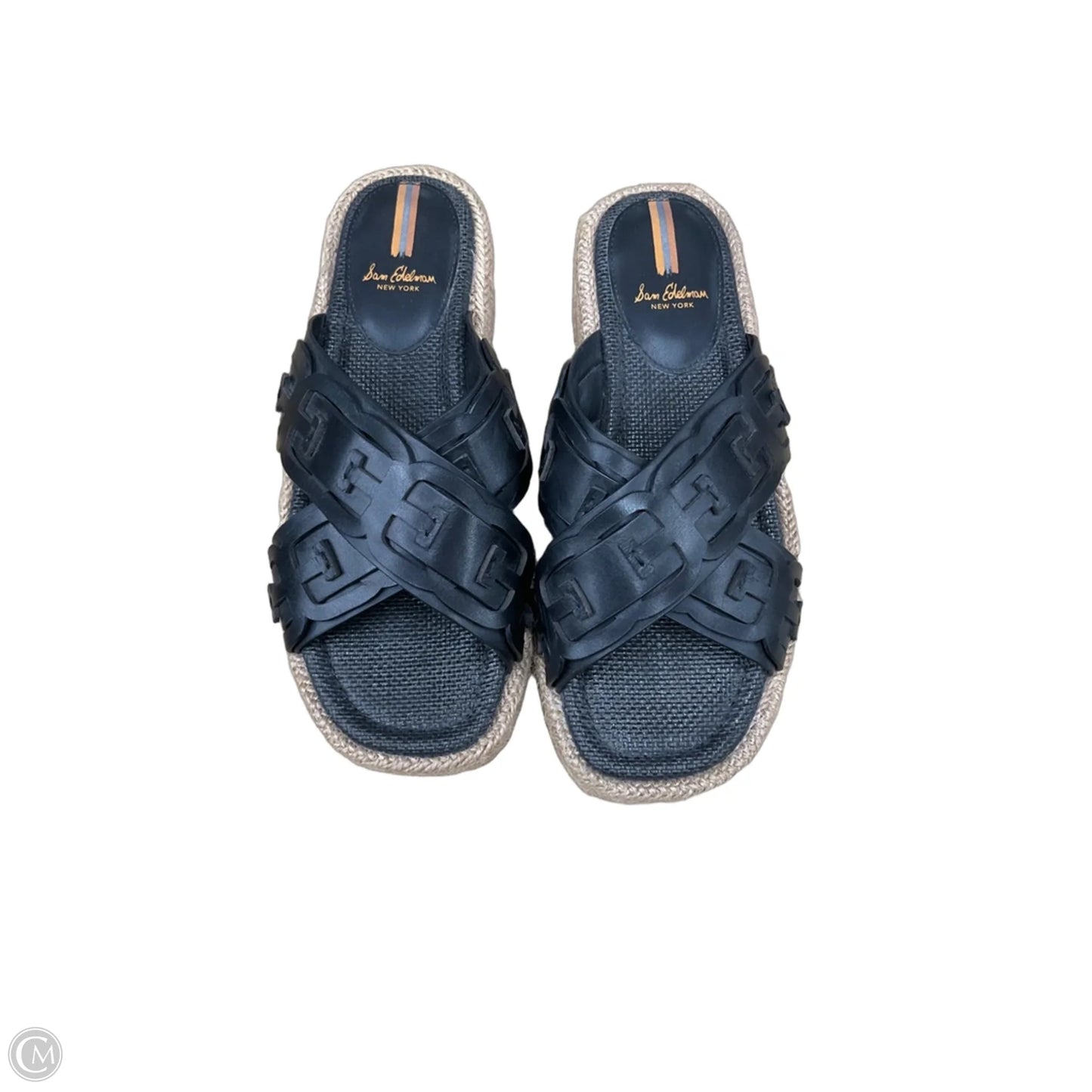 Sandals Flats By Sam Edelman In Black & Tan, Size: 8.5