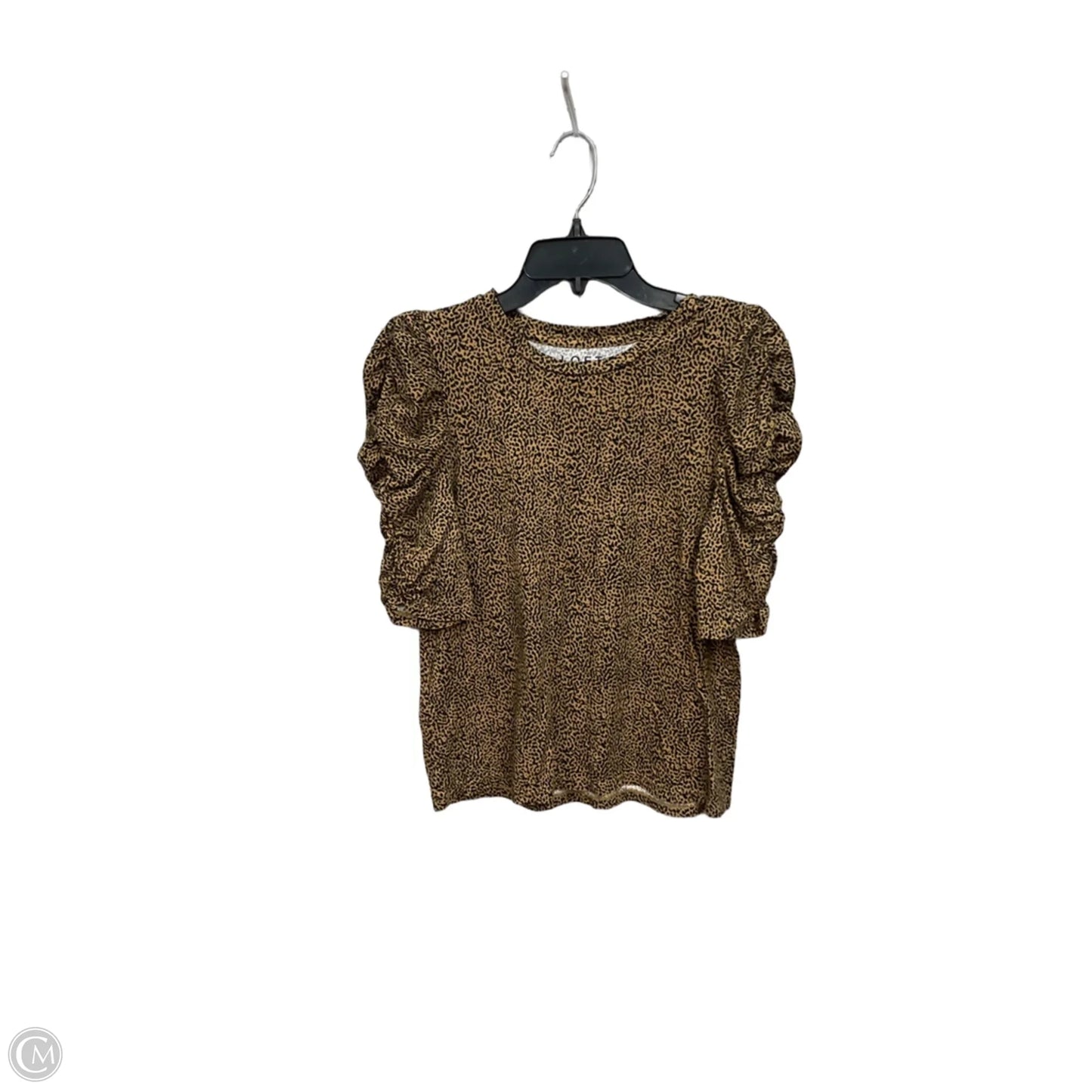 Top Short Sleeve By Loft In Animal Print, Size: M