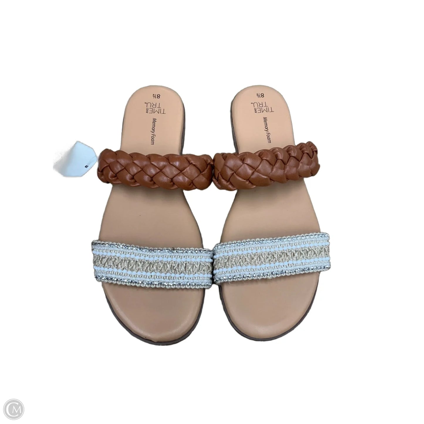 Sandals Flats By Time And Tru In Tan, Size: 8.5