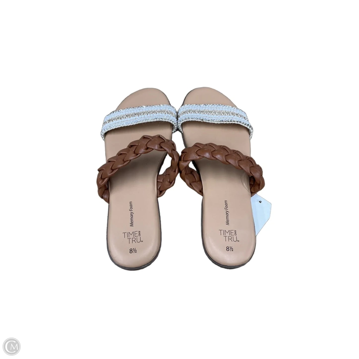 Sandals Flats By Time And Tru In Tan, Size: 8.5