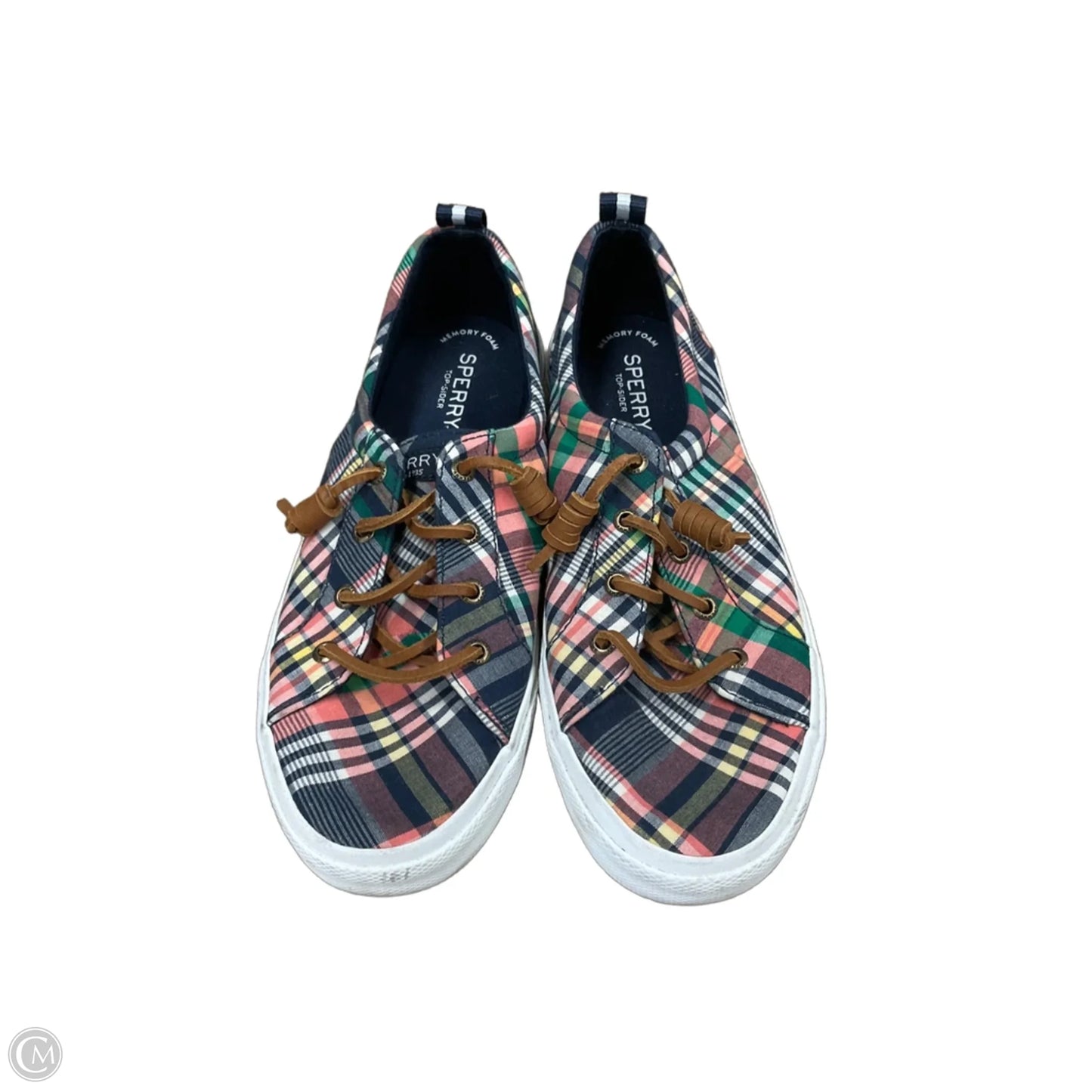 Shoes Flats By Sperry In Plaid Pattern, Size: 8
