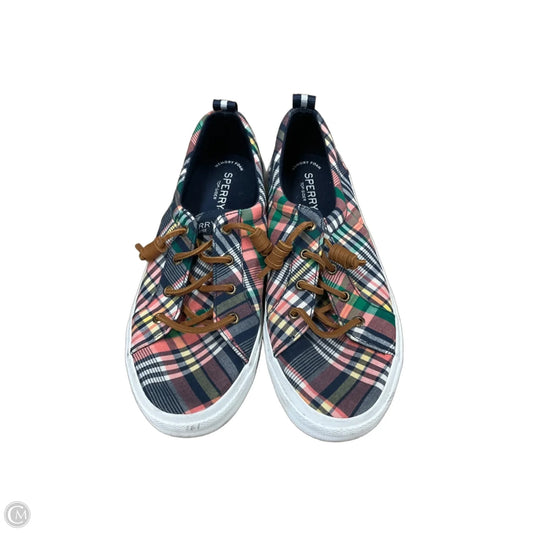 Shoes Flats By Sperry In Plaid Pattern, Size: 8