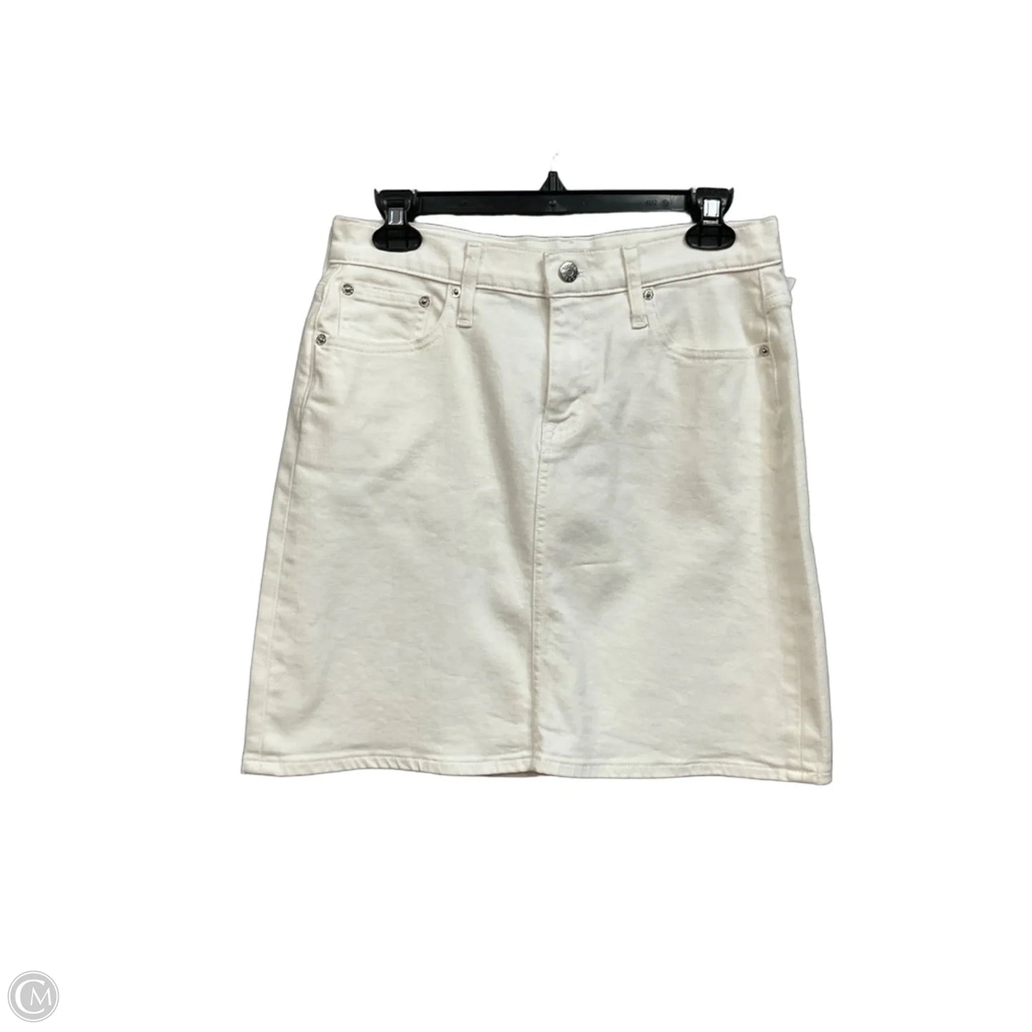 Skirt Mini & Short By J. Crew In Cream Denim, Size: 4