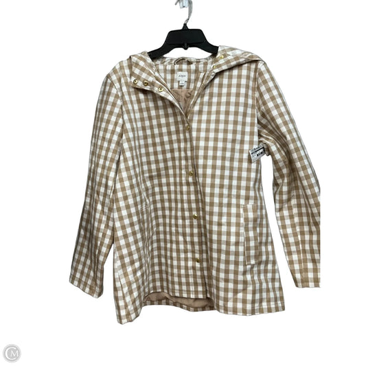 Coat Raincoat By J. Crew In Plaid Pattern, Size: L