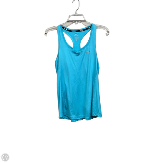 Athletic Tank Top By Nike Apparel In Aqua, Size: M