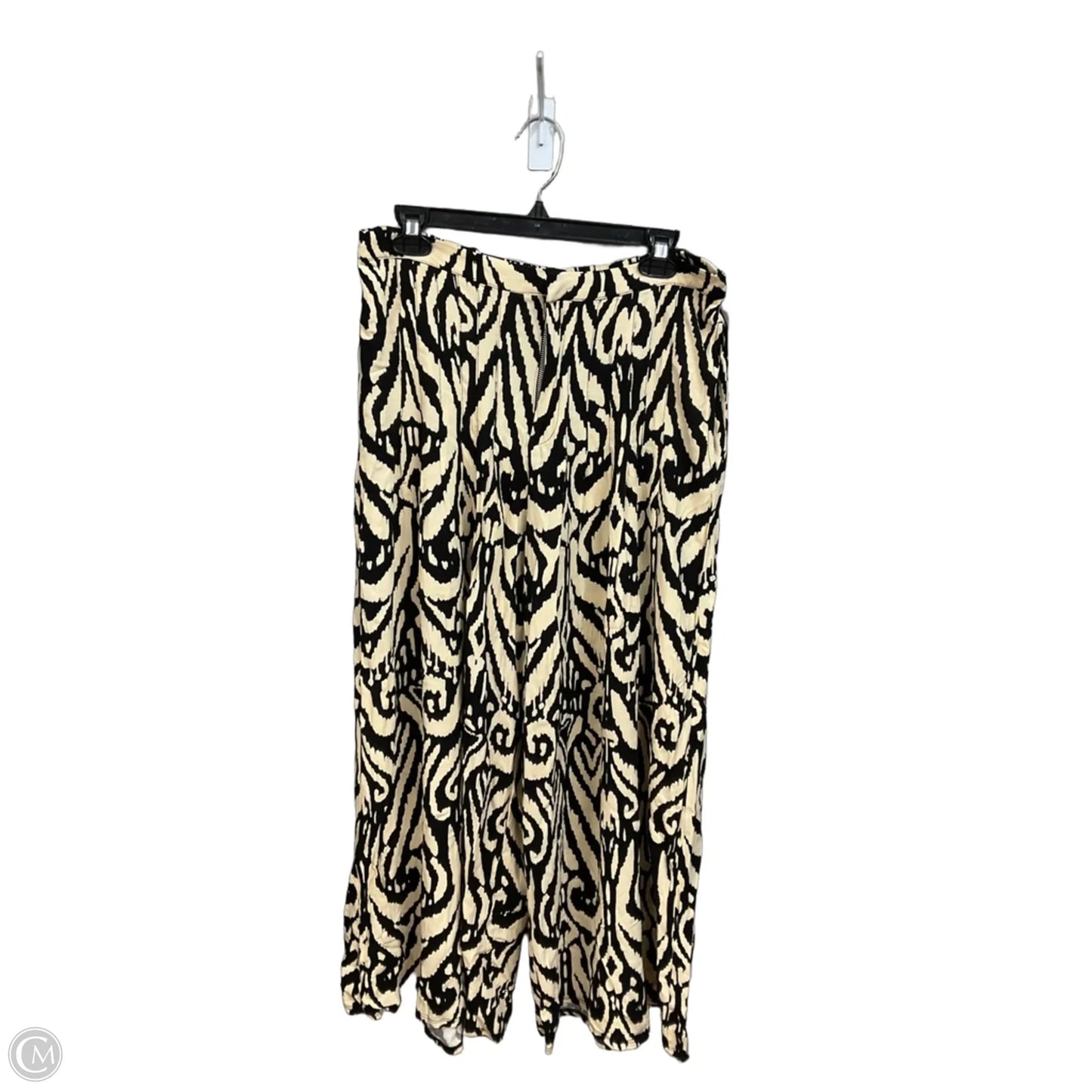 Pants Wide Leg By Free People In Black & Cream, Size: 8