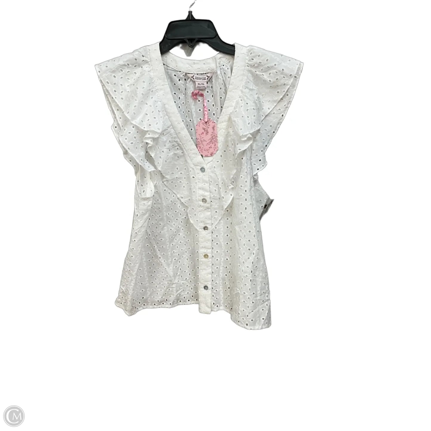 Top Sleeveless By Nanette By Nanette Lepore In White, Size: Xl