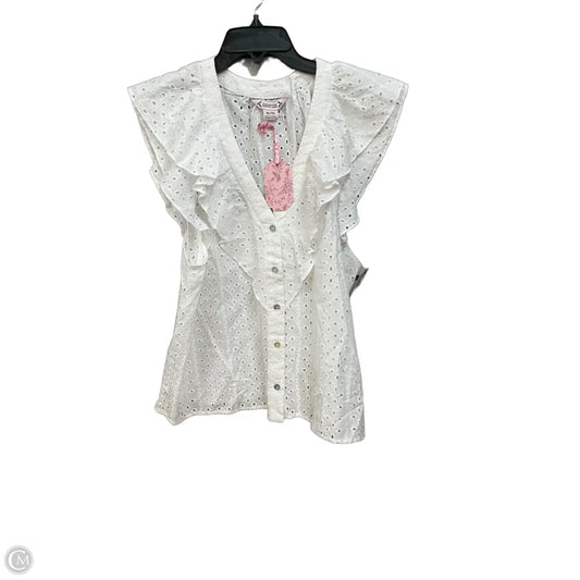 Top Sleeveless By Nanette By Nanette Lepore In White, Size: Xl