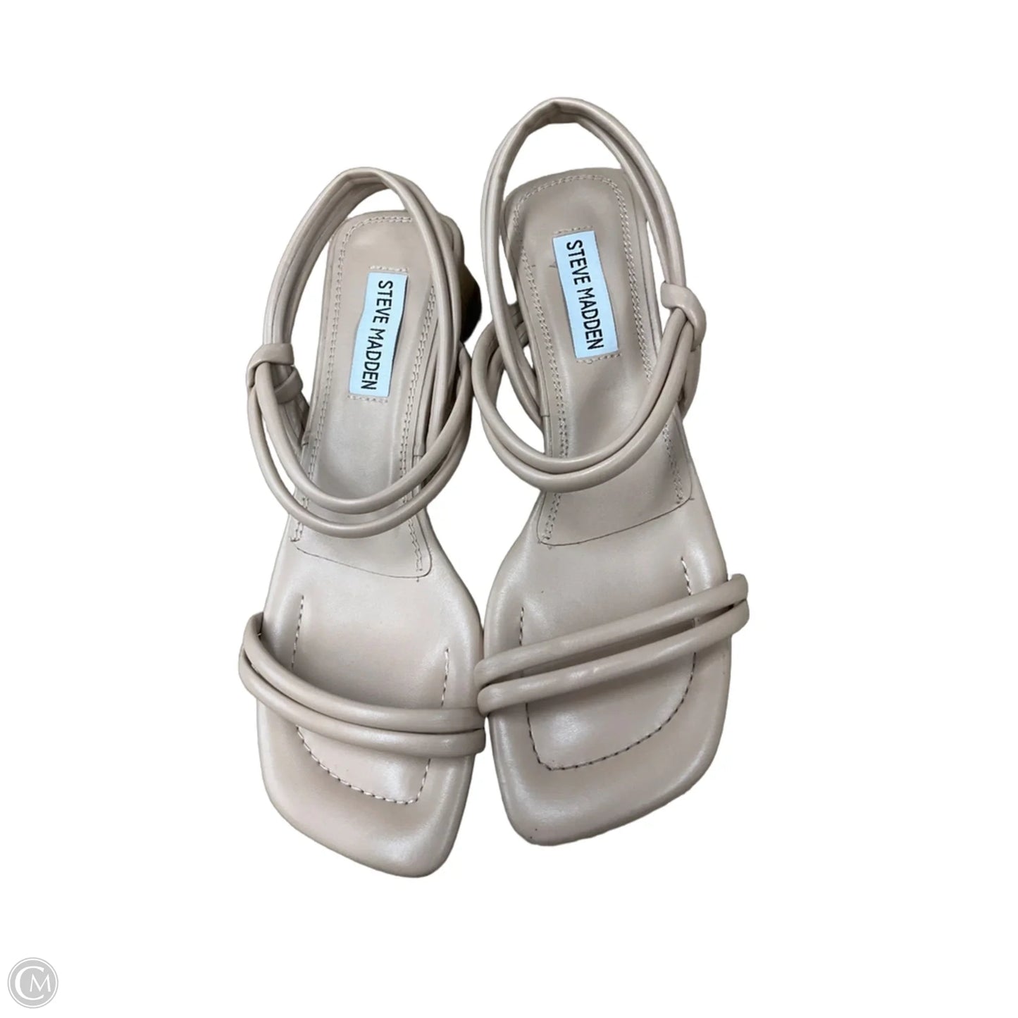 Sandals Heels Kitten By Steve Madden In Tan, Size: 7