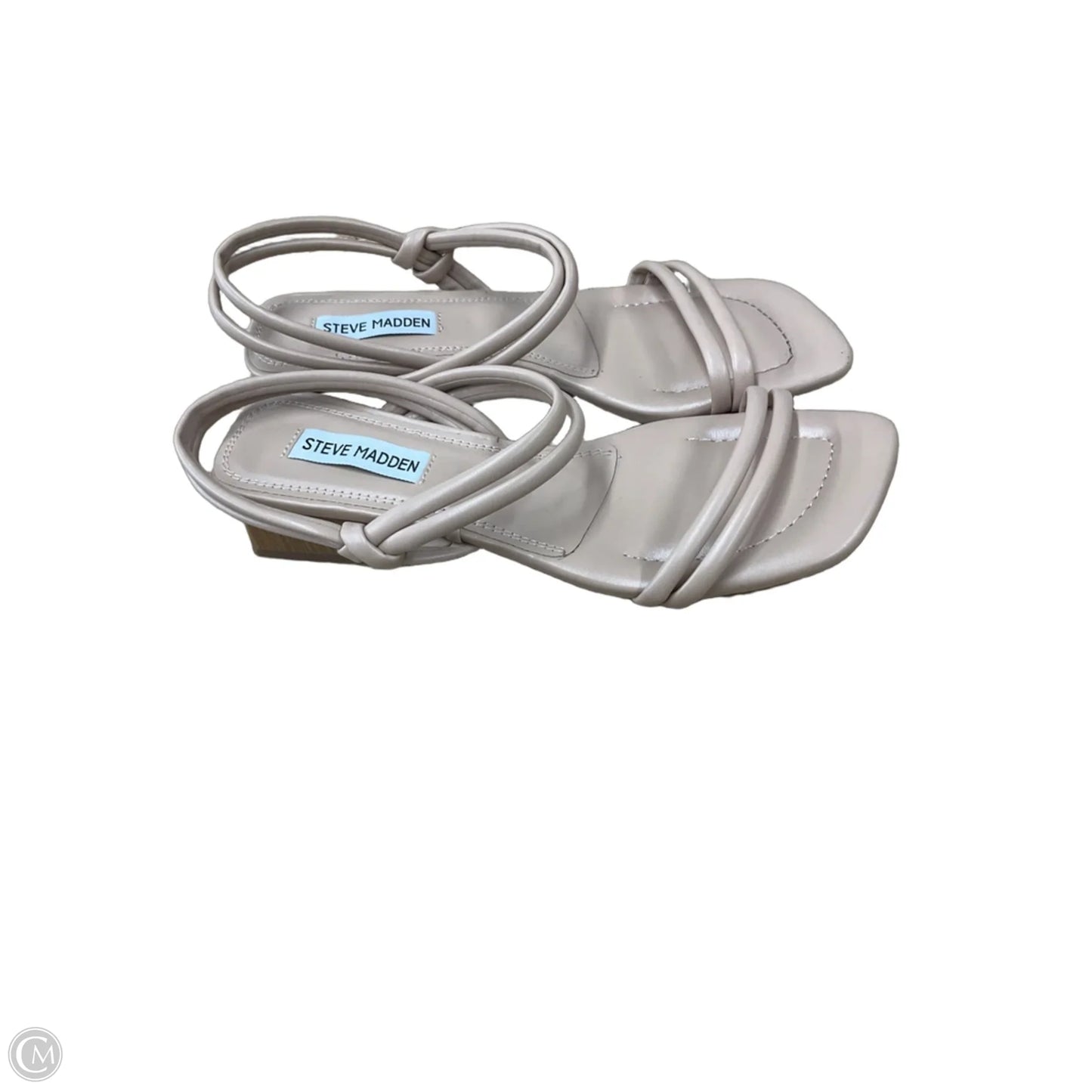 Sandals Heels Kitten By Steve Madden In Tan, Size: 7
